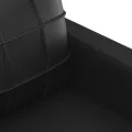 Ensemble de canapés 4 pcs avec coussins Noir Similicuir