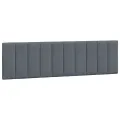 Cadre de lit avec tête de lit Gris foncé 180x200 cm Velours