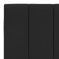 Cadre de lit avec tête de lit Noir 160x200 cm Velours