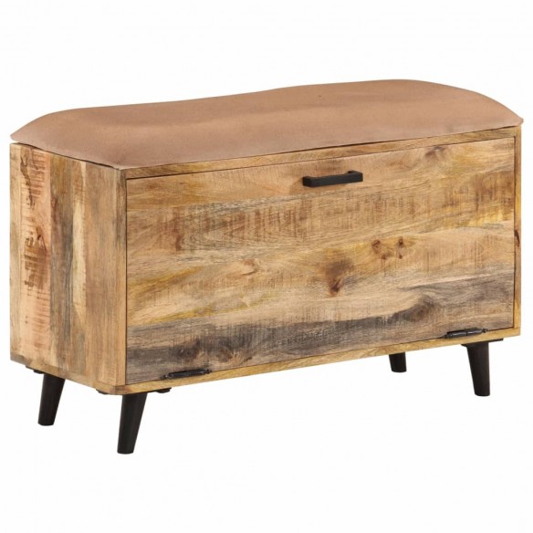 Banc 80x30x45 cm bois massif de manguier