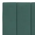 Cadre de lit avec tête de lit Vert foncé 140x200 cm Velours