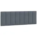 Cadre de lit avec tête de lit Gris foncé 140x200 cm Velours