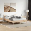 Cadre de lit 140x190 cm bois de pin massif