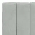 Cadre de lit avec tête de lit Gris clair 80x200 cm Velours
