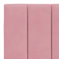 Cadre de lit avec tête de lit Rose 180x200 cm Velours