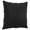Ensemble de canapés 3 pcs avec coussins noir similicuir