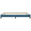 Cadre de lit Bleu foncé 160x200 cm Velours