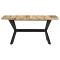 Table de salle à manger 140x70x75 cm Bois manguier massif brut