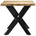Table de salle à manger 140x70x75 cm Bois manguier massif brut