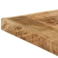 Table de salle à manger 140x70x75 cm Bois manguier massif brut