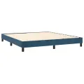 cadre de lit Bleu foncé 160x200 cm Velours