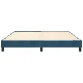 cadre de lit Bleu foncé 160x200 cm Velours