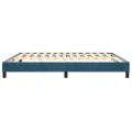 cadre de lit Bleu foncé 160x200 cm Velours