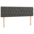 cadre de lit avec matelas LED Gris foncé 160x200 cm