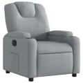 Fauteuil inclinable Gris clair Tissu