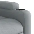 Fauteuil inclinable Gris clair Tissu
