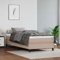 Matelas de lit à ressorts ensachés cappuccino 120x190x20 cm