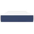 Matelas de lit à ressorts ensachés bleu 120x190x20 cm Tissu