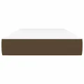 Matelas de lit à ressorts ensachés marron foncé 120x190x20 cm