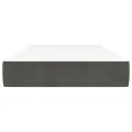 Matelas de lit à ressorts ensachés gris foncé 120x190x20 cm