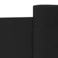 Cadre de lit avec tête de lit noir 75x190 cm bois d'ingénierie