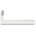 Cadre de lit avec tête de lit et lumières LED blanc 75x190 cm