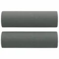 Ensemble de canapés 3 pcs coussins gris foncé tissu