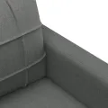 Ensemble de canapés 3 pcs avec coussins Gris foncé Tissu