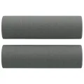 Ensemble de canapés 3 pcs coussins gris foncé tissu