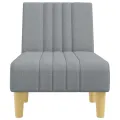 Chaise longue gris clair tissu