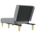 Chaise longue gris clair tissu