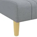 Chaise longue gris clair tissu