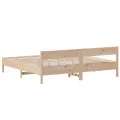 Cadre de lit avec tête de lit 180x200 cm bois de pin massif
