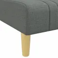 Chaise longue gris foncé tissu