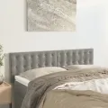 Têtes de lit 2 pcs Gris clair 72x5x78/88 cm Velours