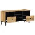 Meuble TV 100x33x46 cm bois massif de manguier