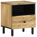 Tables de chevet 2 pcs 40x33x46 cm Bois de manguier solide