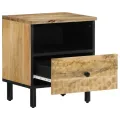 Tables de chevet 2 pcs 40x33x46 cm Bois de manguier solide