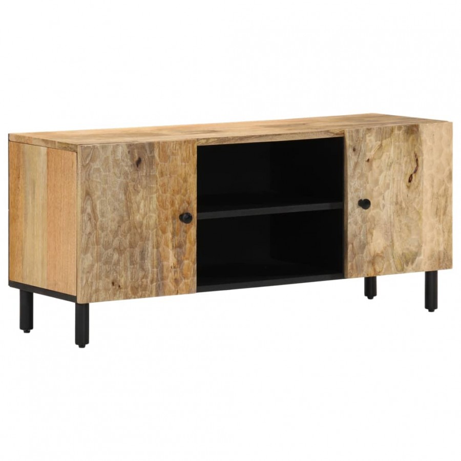 Meuble TV 105x33x46 cm Bois massif de manguier