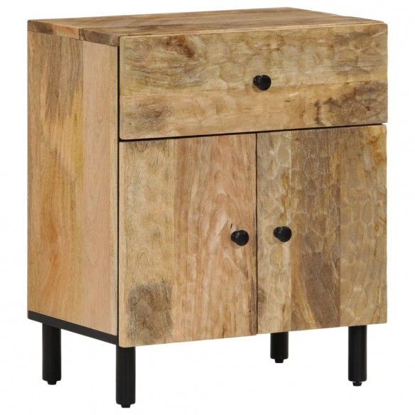 Table de chevet 50x33x60 cm bois de manguier massif