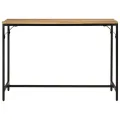 Table à manger 110x55x75 cm bois de manguier massif brut et fer