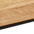 Table à manger 110x55x75 cm bois de manguier massif brut et fer
