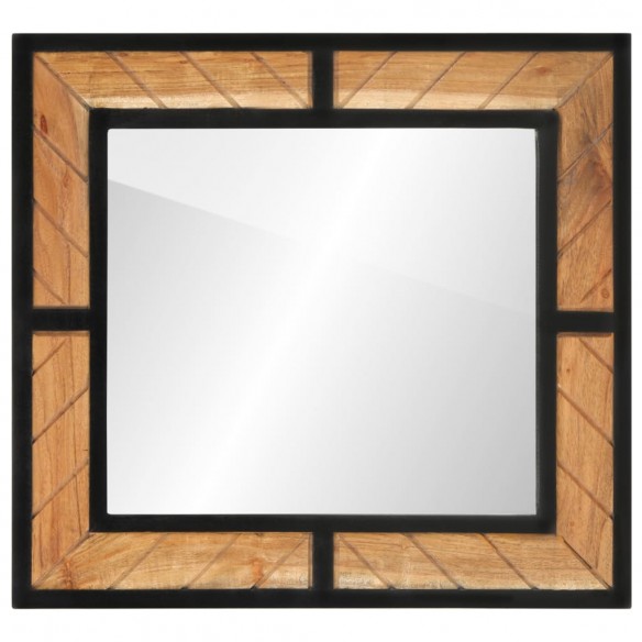 Miroir de salle de bain 60x1x55 cm bois massif d'acacia