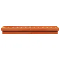 Cadre de lit LED cire marron 90x200 cm bois de pin massif