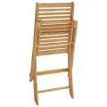 Chaises pliables de jardin 4 pcs bois massif d'acacia