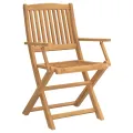 Chaises pliables de jardin 4 pcs bois massif d'acacia