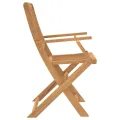 Chaises pliables de jardin 4 pcs bois massif d'acacia