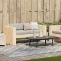 Canapé de jardin 2 places 134x60x62 cm bois de pin massif