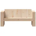 Canapé de jardin 2 places 134x60x62 cm bois de pin massif