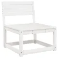 Canapé de jardin avec coussins blanc bois de pin solide